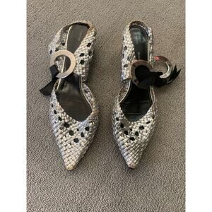 PROENZA SCHOULER Women 40.5‎ Silver Heel Shoes